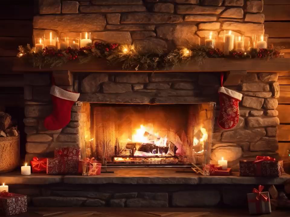 3小时圣诞音乐91在温暖的壁炉小屋里冥想放松,深度睡眠90