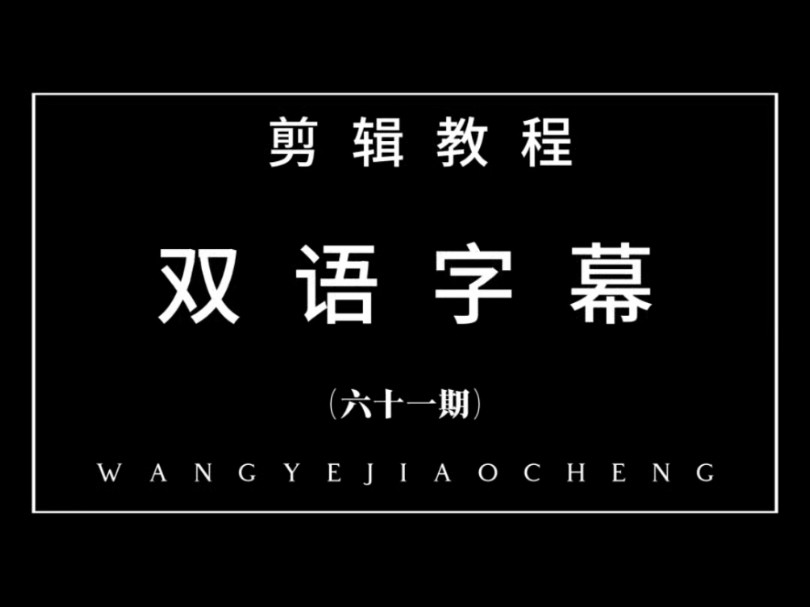 教你快速制作“双语字幕”#文化出口#文化自信哔哩哔哩bilibili