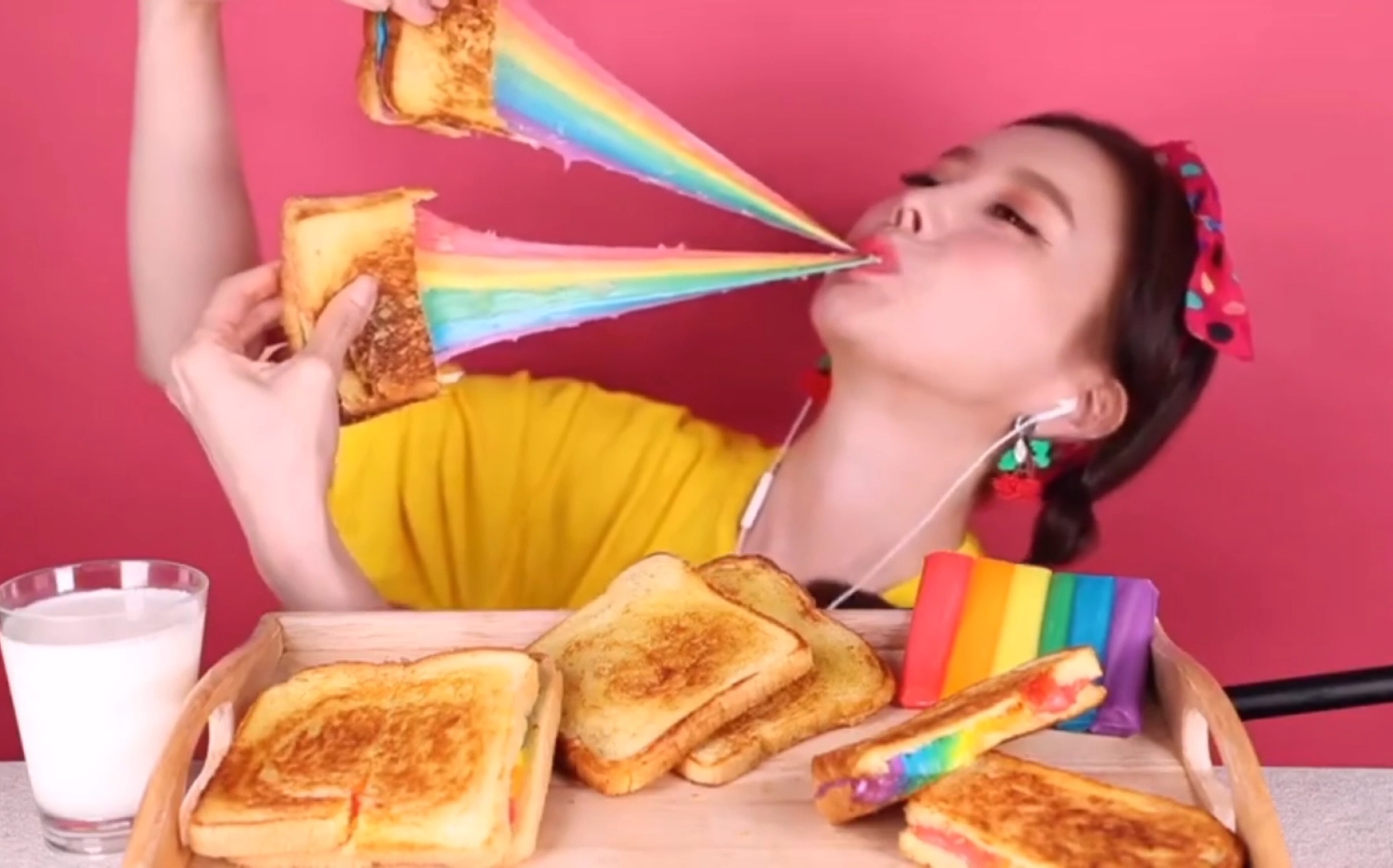 ssoyoung彩虹芝士烤吐司素英姐姐小时候的味道