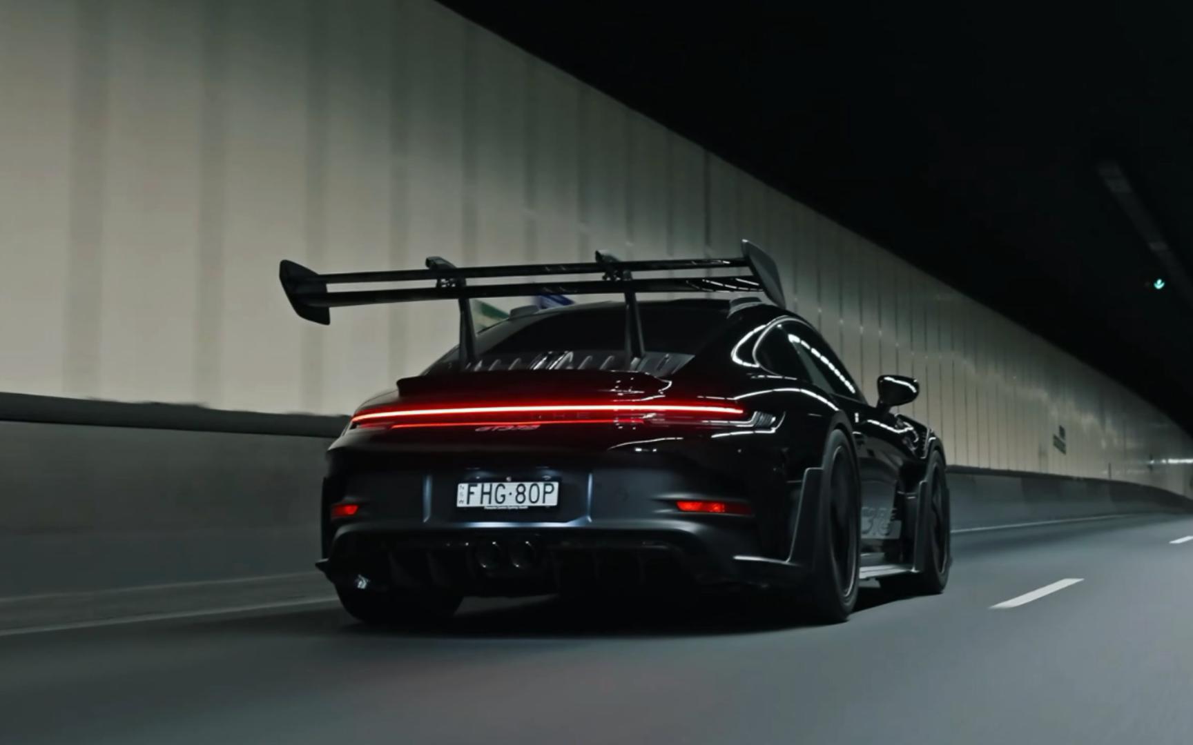 【4k】porsche 992 gt3rs night run