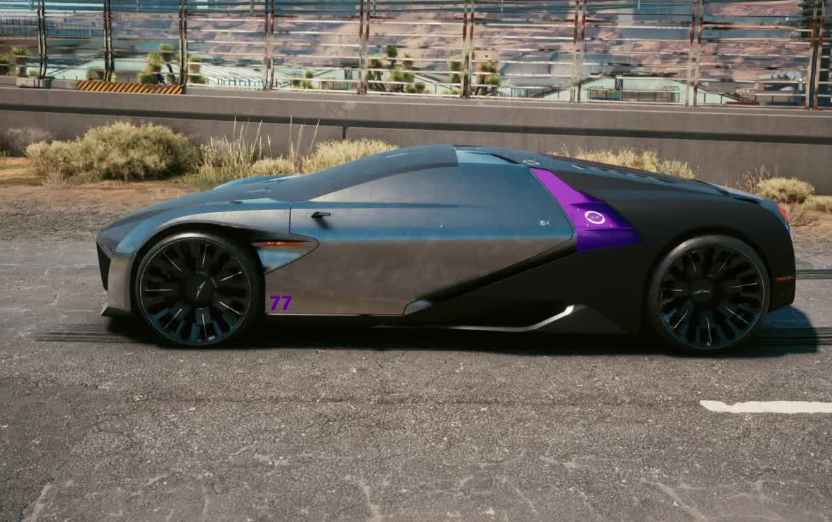 【赛博朋克2077载具试驾】石中剑 时速208