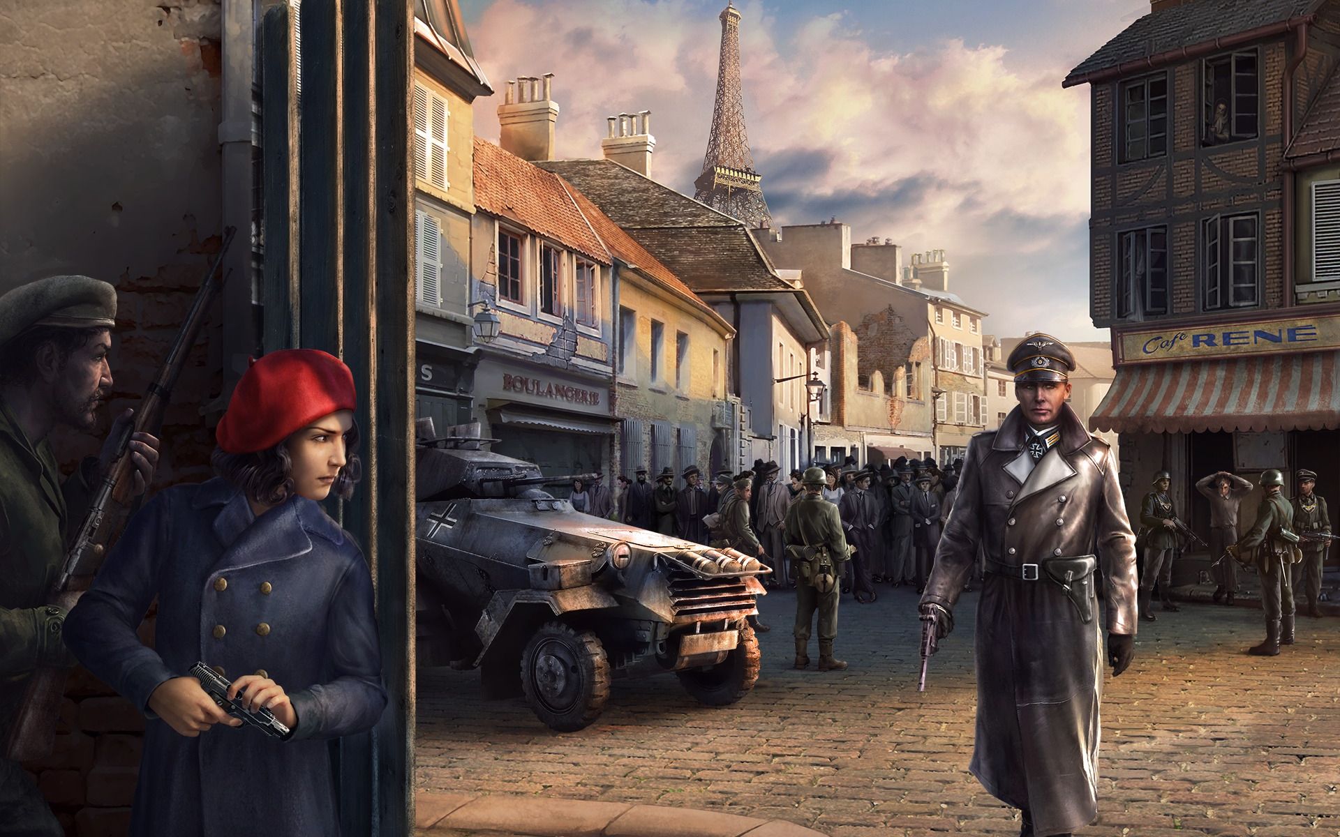 【装甲军团2(panzer corps2)】向巴黎前进!我们没有时间来俘虏你们!