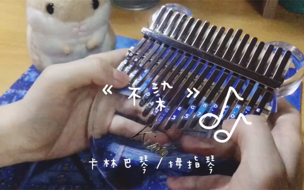 超美丽透明【卡林巴琴/拇指琴】弹奏《不染》—新手杨兔子_哔哩哔哩