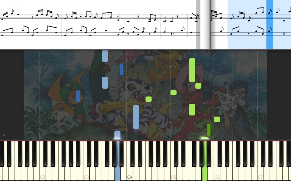 [图]【钢琴教程】数码宝贝DF片尾曲 An Endless Tale（Piano Tutorial）