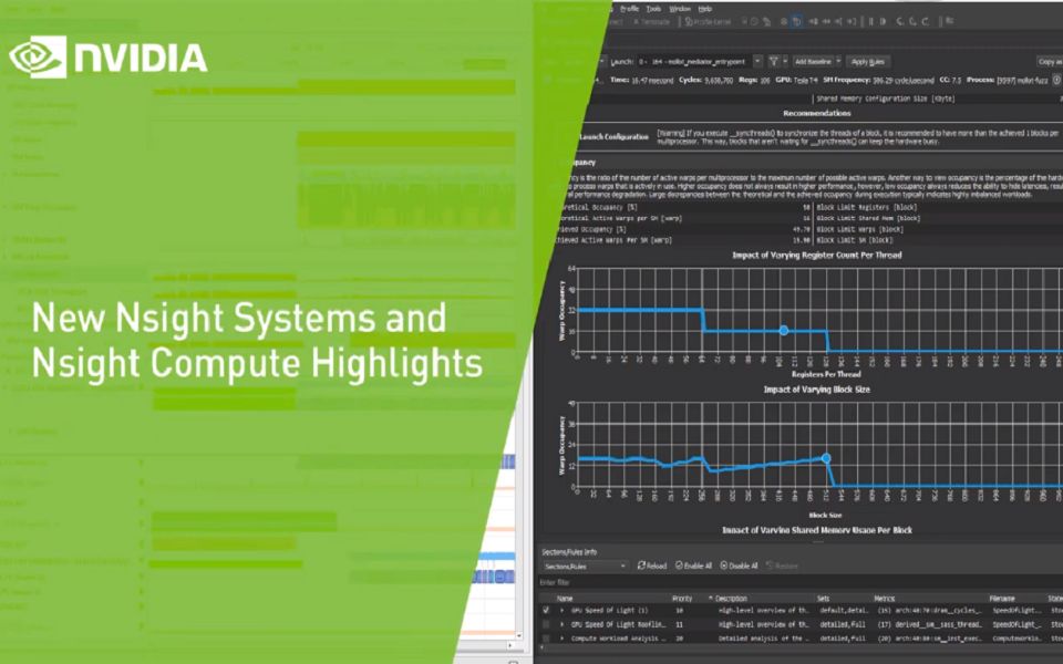 新的Nsight系统和Nsight计算亮点哔哩哔哩bilibili