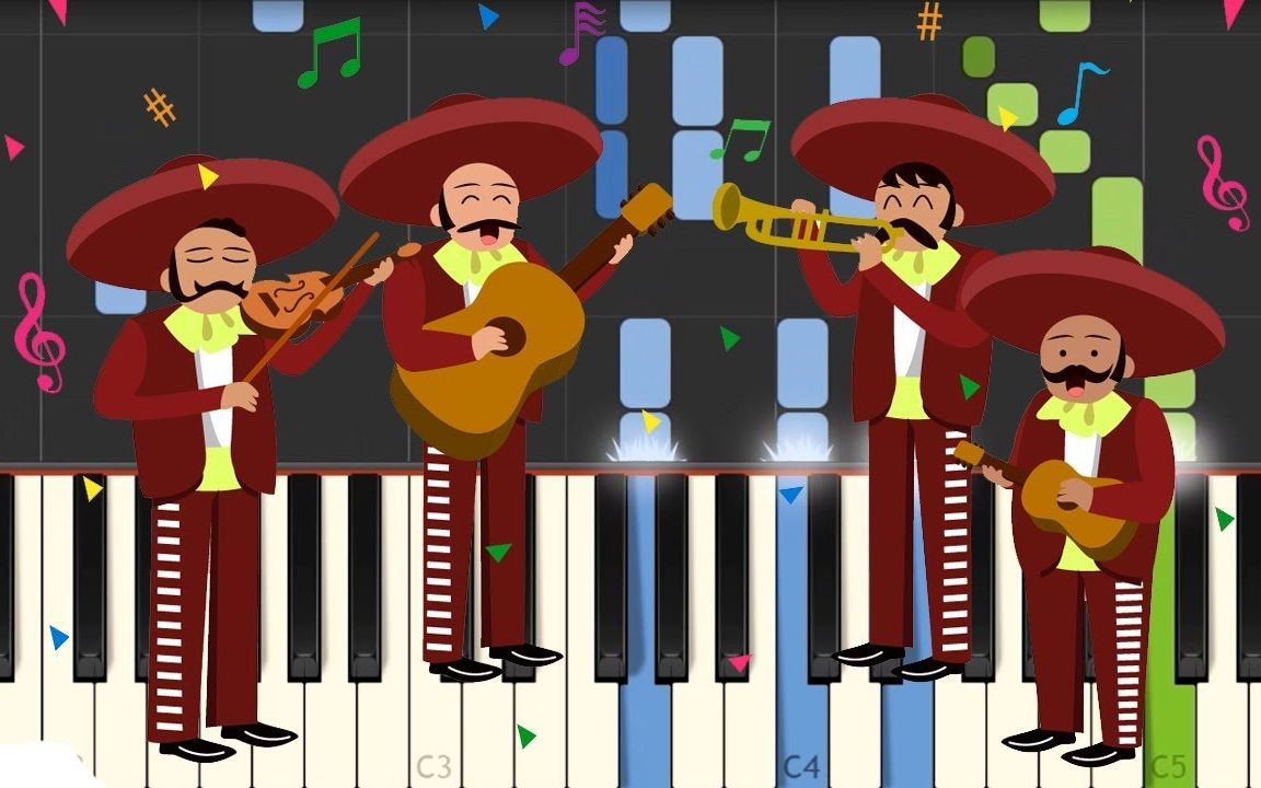 [图]钢琴版-墨西哥传统生日歌 Las Mañanitas - Traditional Mexican Birthday Song