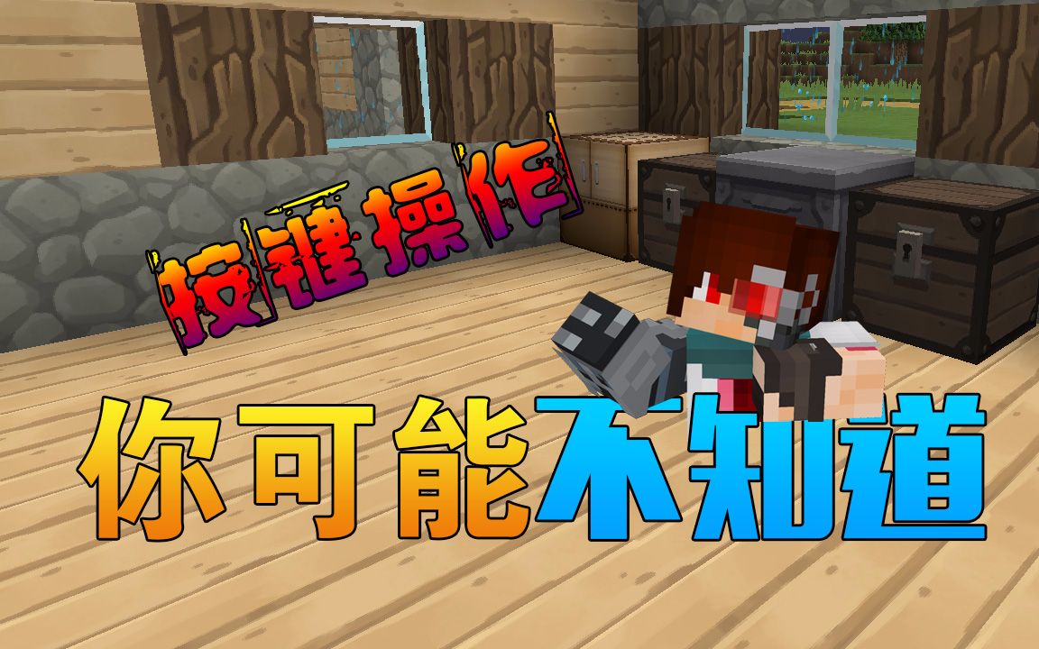 你可能不知道《我的世界还有这么多按键操作》Minecraft小知识 安逸菌解说哔哩哔哩bilibili