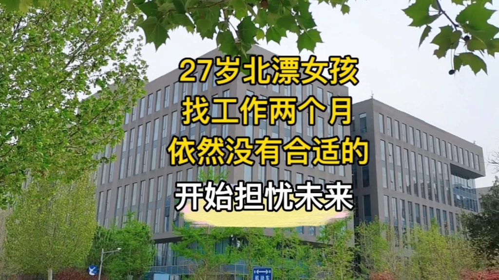 27岁,没有工作,没有存款,找工作快2个月了,没有合适的,焦虑迷茫……哔哩哔哩bilibili