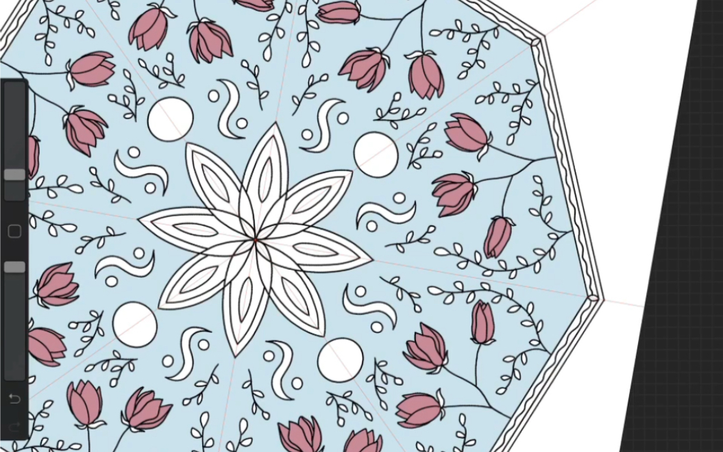 procreate/对称填色过程分享(686708035167080368