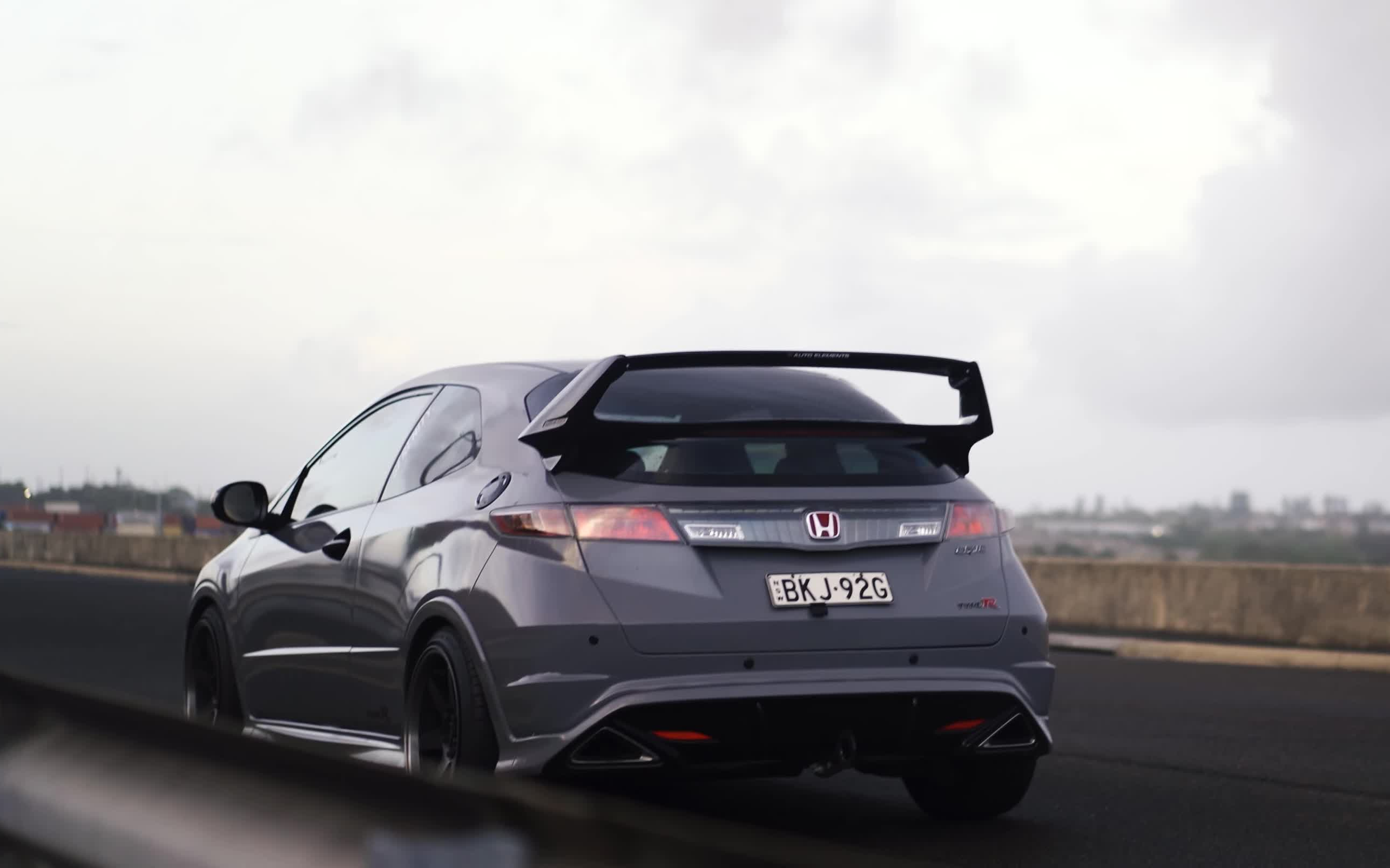 【jdm】mitchs nardo grey honda civic fn2 type r - 4k_哔哩哔哩