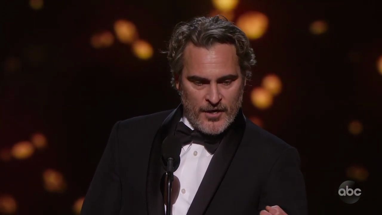 [原创字幕] 92届奥斯卡 最佳男主角 华金菲尼克斯 joaquinphoenix
