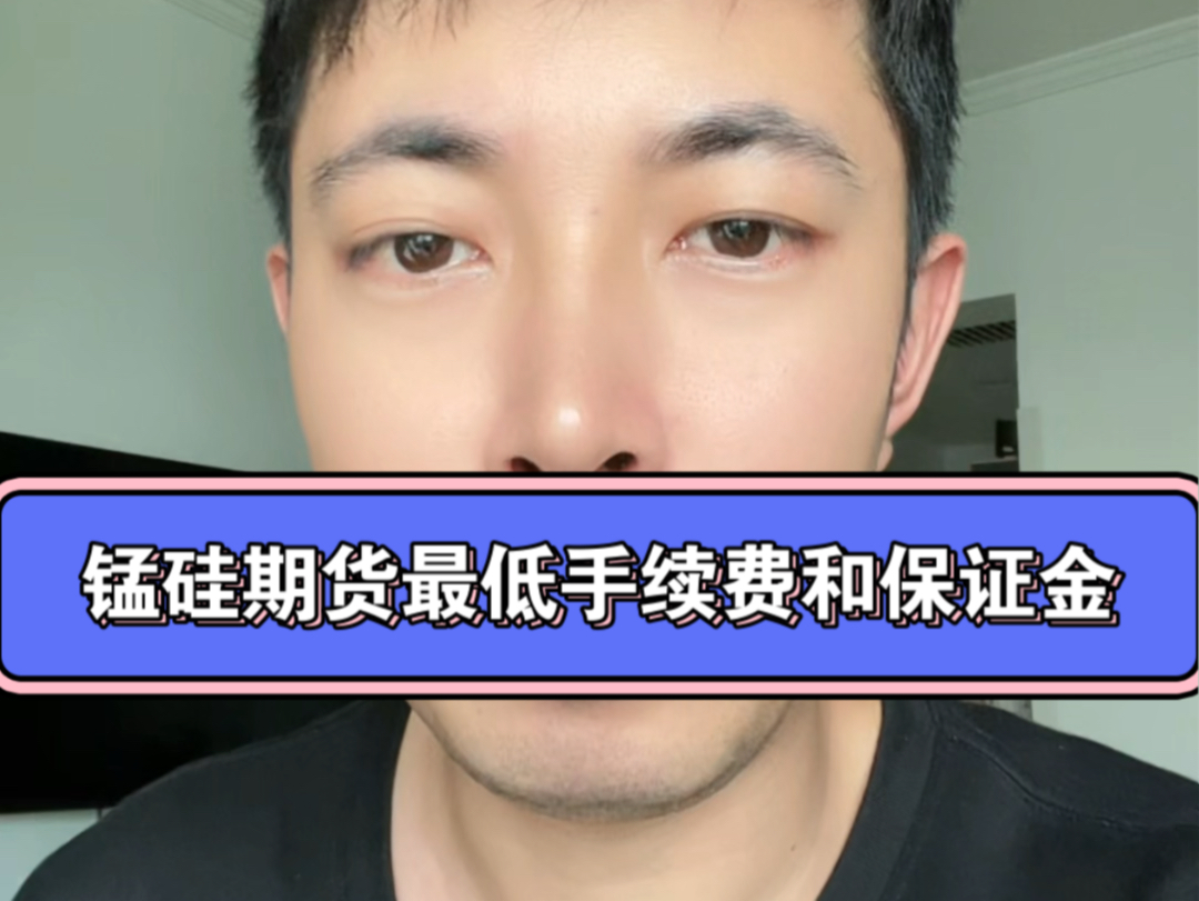 锰硅期货,一手最低的手续费和保证金是多少?哔哩哔哩bilibili