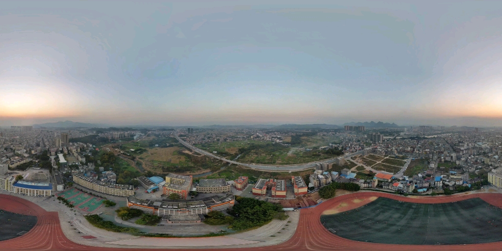 【360vr全景】容县航拍,全景