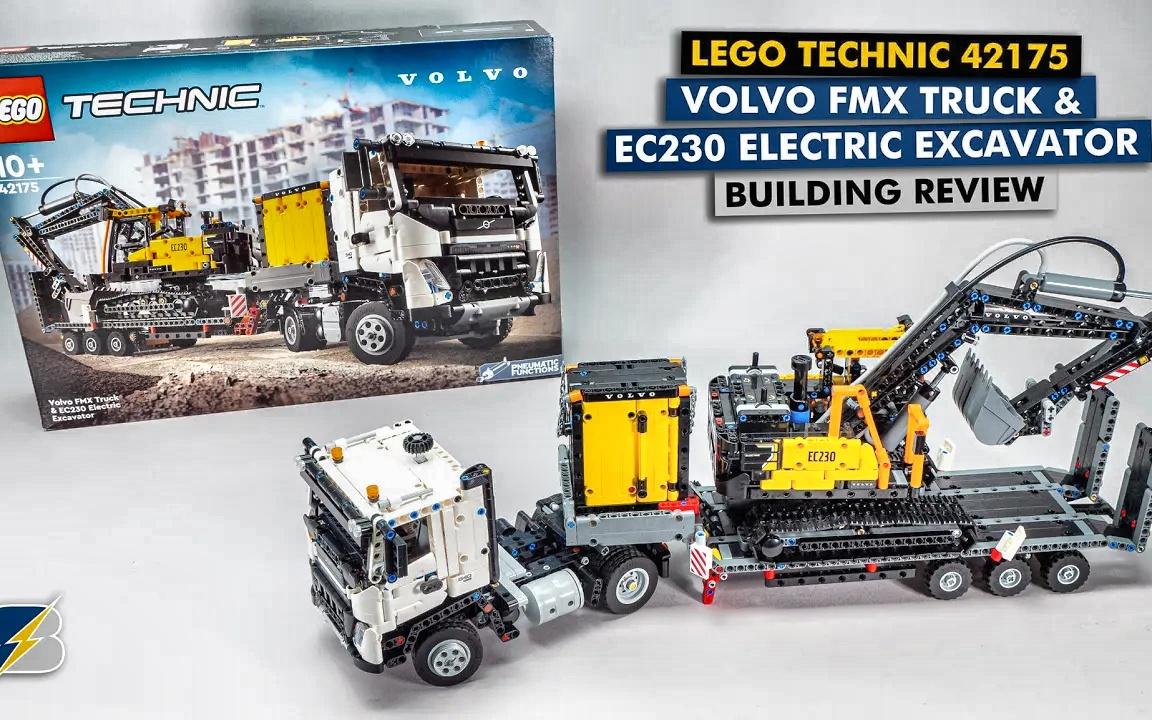 [racingbrick] 乐高技术42175沃尔沃fmx卡车和ec230电动挖掘机详细