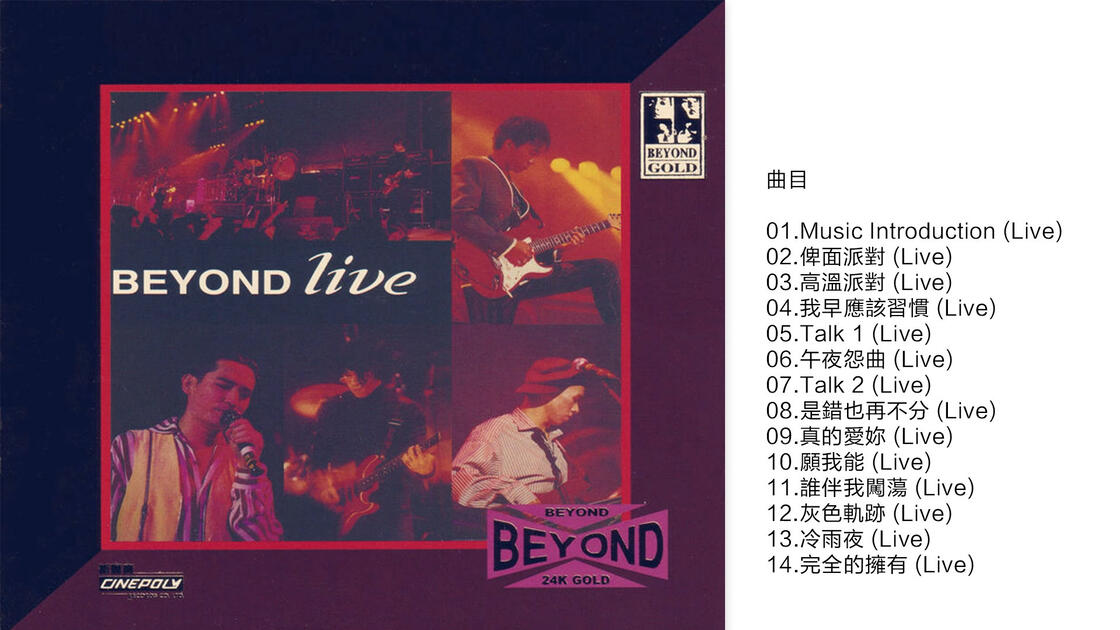 Beyond.1991《Beyond(Live)》CD1 24K金碟限量编号[低速原抓WAV+CUE]_哔