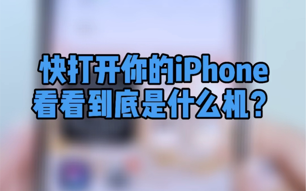 真的有人的iPhone型号是P和F开头的吗?哔哩哔哩bilibili