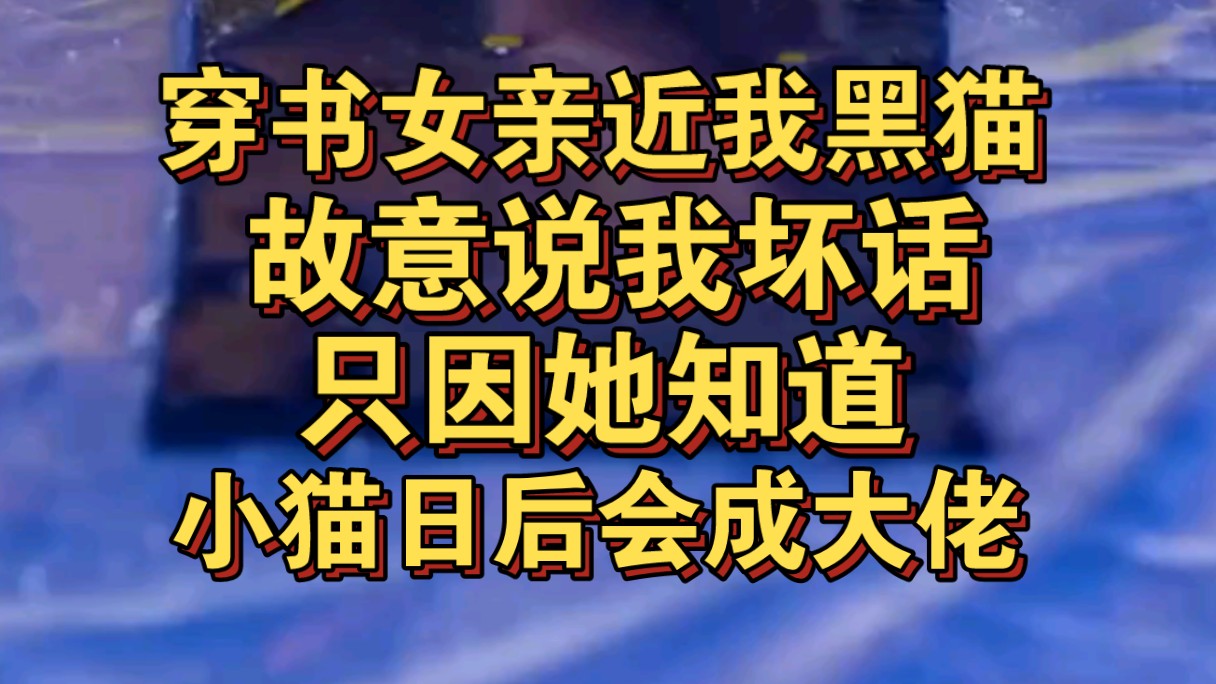 [图]穿书女亲近我黑猫时，故意在它面前说我坏话，她知道黑猫日后会变成大佬