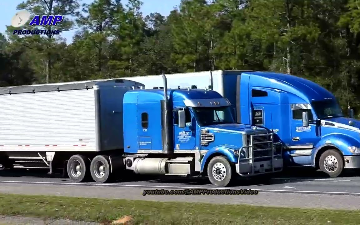 【amp productions】blue freightliner condor 与 kenworth t680
