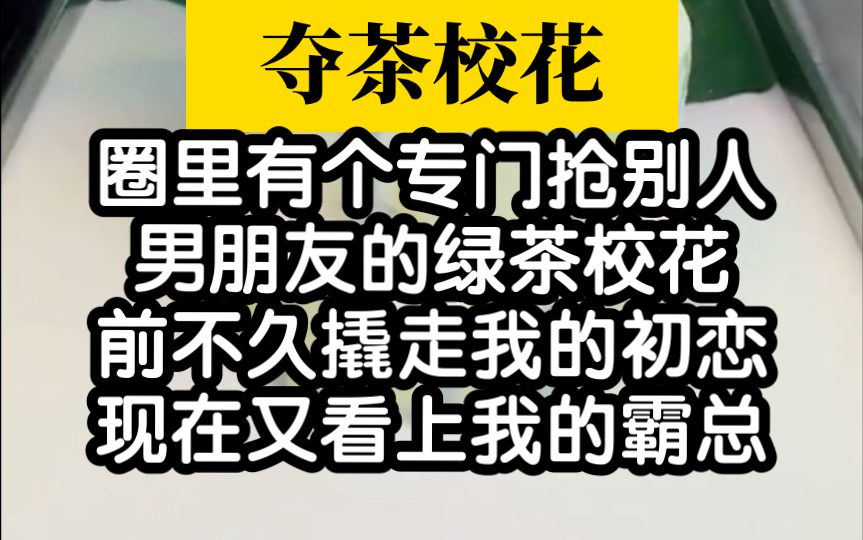 【夺茶校花】校花竟然是个专门抢别人男友的绿茶哔哩哔哩bilibili