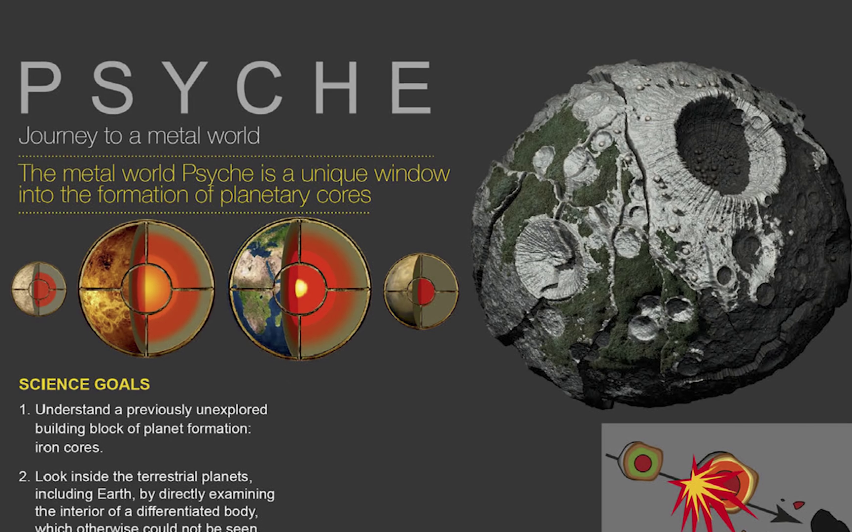 人类将探索第一个金属世界——灵神星psyche_哔哩哔哩 (゜-゜)つロ