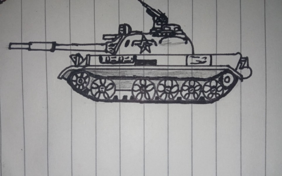 59式坦克简笔画