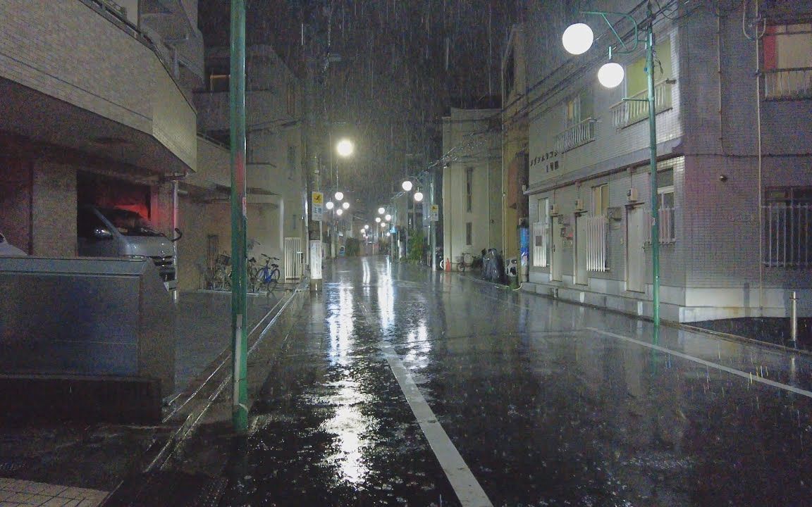 [图]【4K漫步雨雪】☔雨夜东京池袋居民区漫步（8小时超强助眠版）