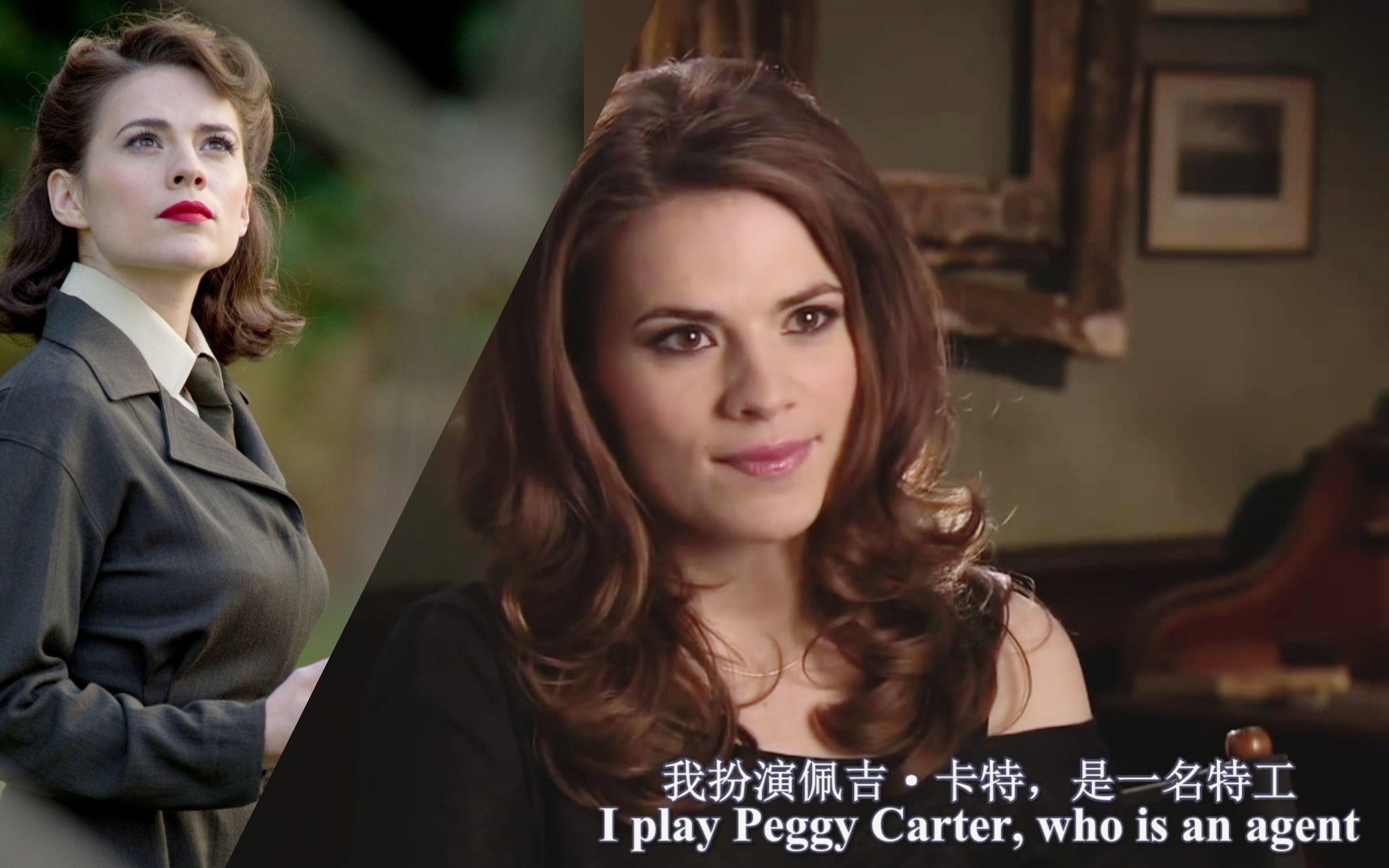 hayley atwell 海莉·阿特维尔与美国队长1的佩姬·卡特——美国队长1