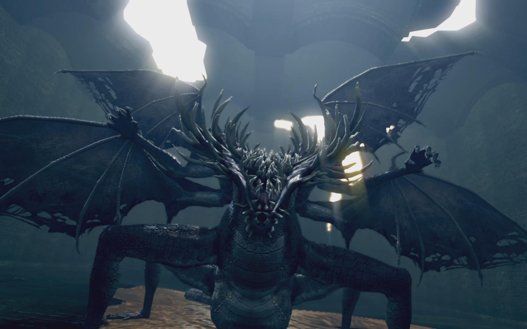 《黑暗之魂1》boss战——贪食魔龙