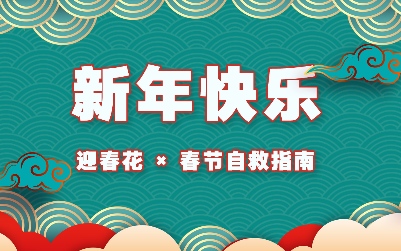 迎春花 * 春节自救指南 祝大家新年快乐哔哩哔哩bilibili