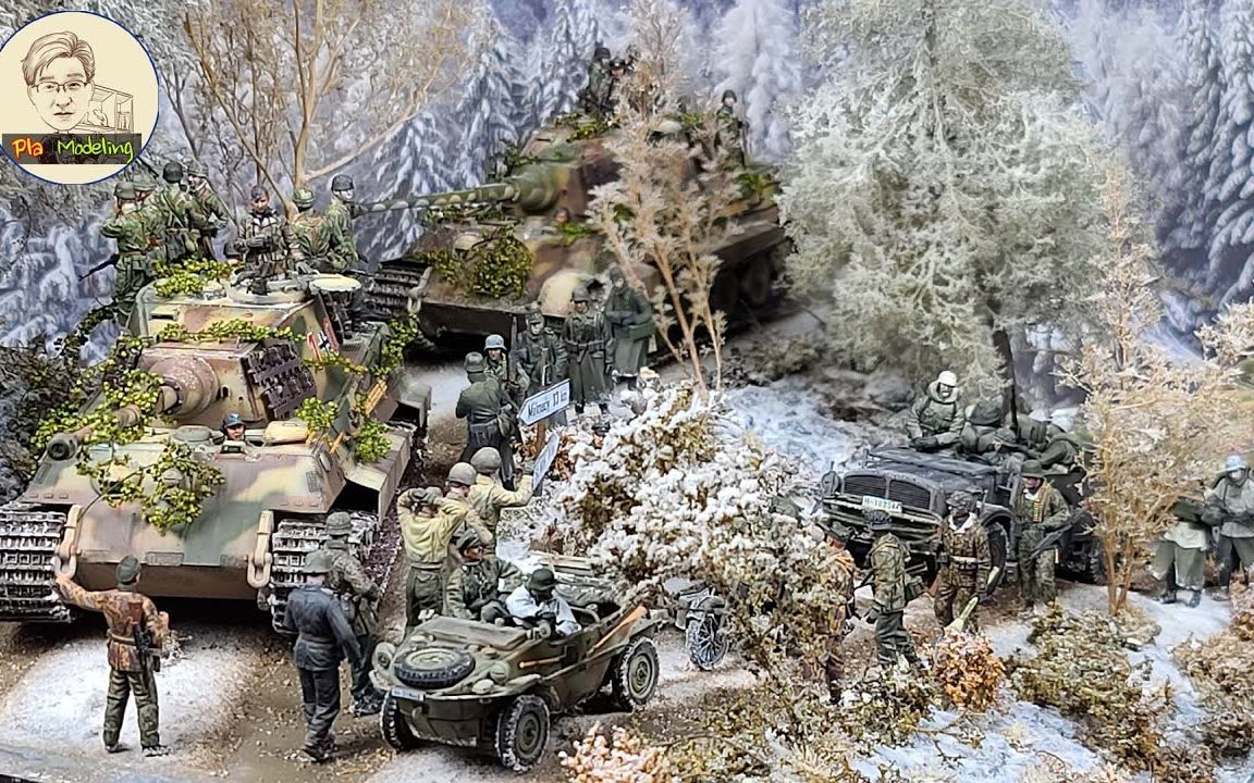 [图]【场景模型——这是一个二战的阿登战役（Battle of the Bulge）的1：35比例的景观模型】【JUNHO LEE】