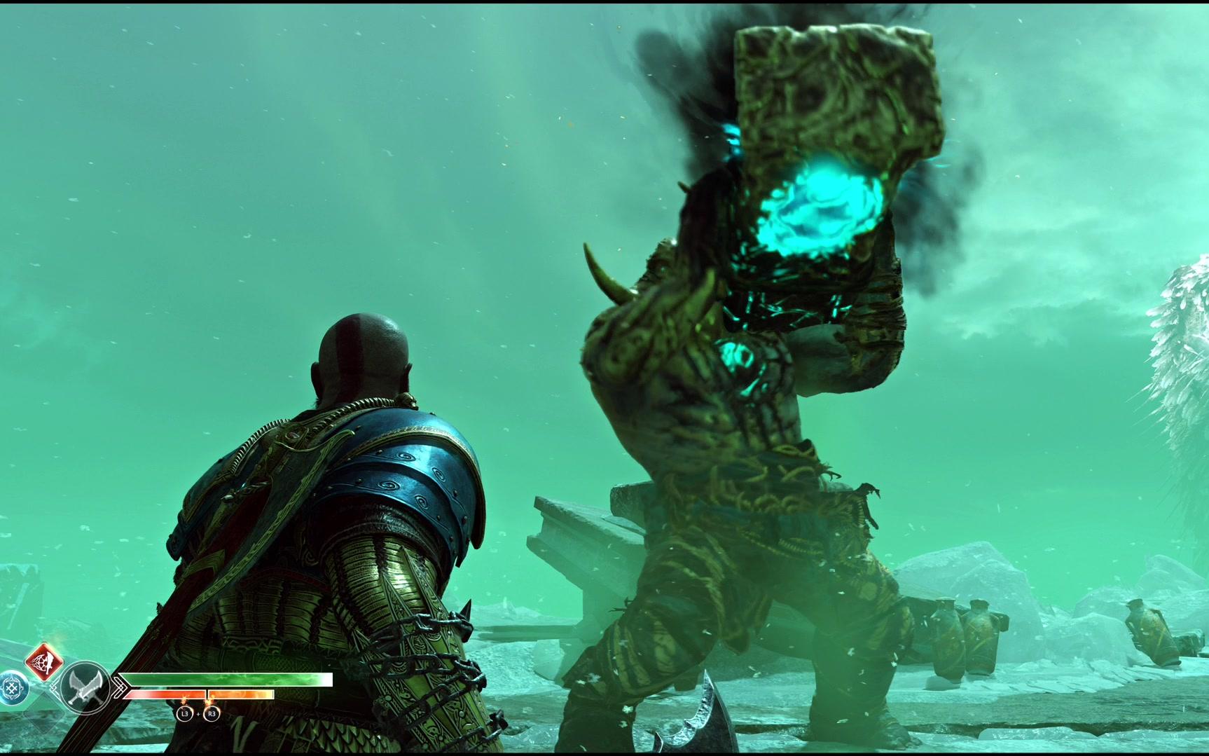 战神4 最高难度 主线任务 赫尔海姆 山怪