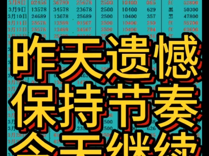 一休排三推荐,全网最真实单,欢迎点赞收藏关注上车,一起分杯羹.哔哩哔哩bilibili