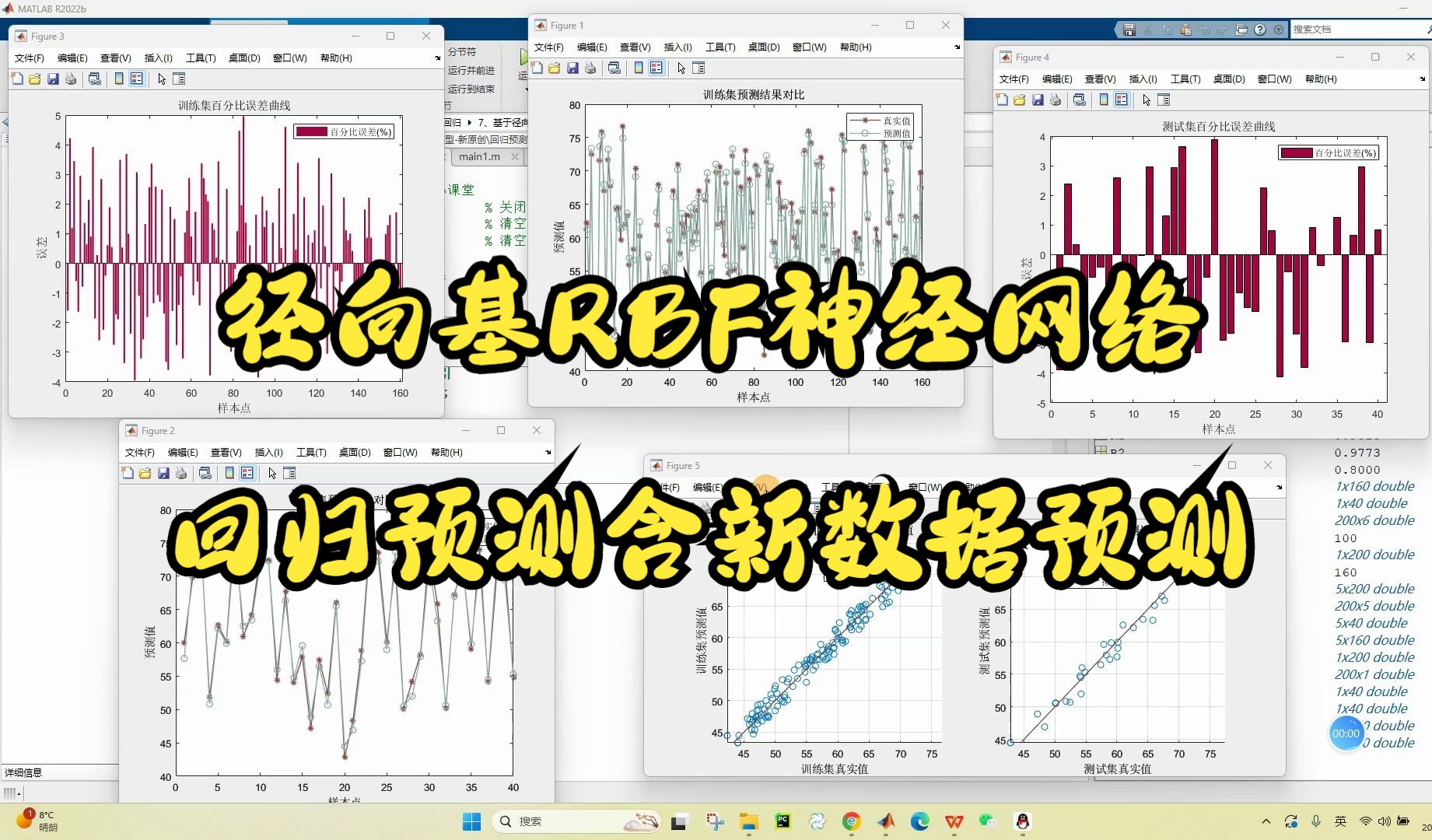 14、基于径向基RBF神经网络的回归预测(全字幕)matlab程序详细讲解哔哩哔哩bilibili