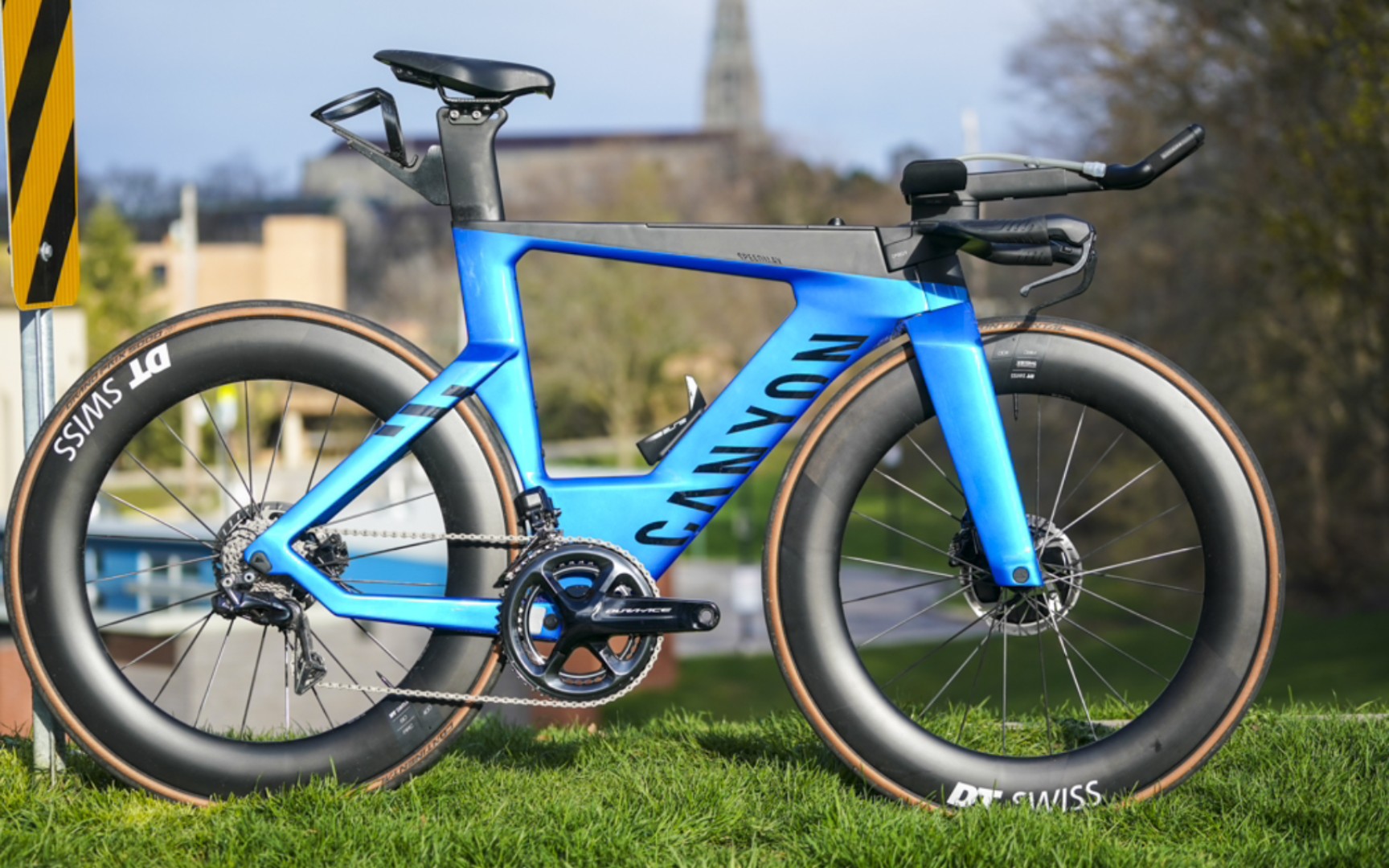 嗜血蓝鲨!canyon speedmax cfr 铁三公路车 蓝黑涂装