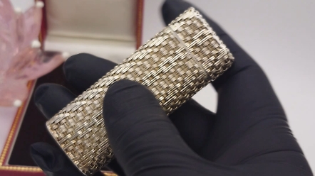 925纯银编织卡地亚打火机