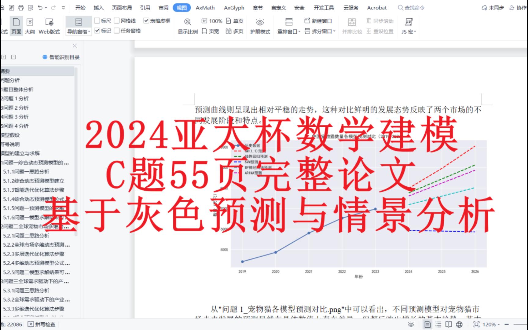 2024亚太杯数学建模C题:基于灰色预测与情景分析预测55页完整论文代码哔哩哔哩bilibili