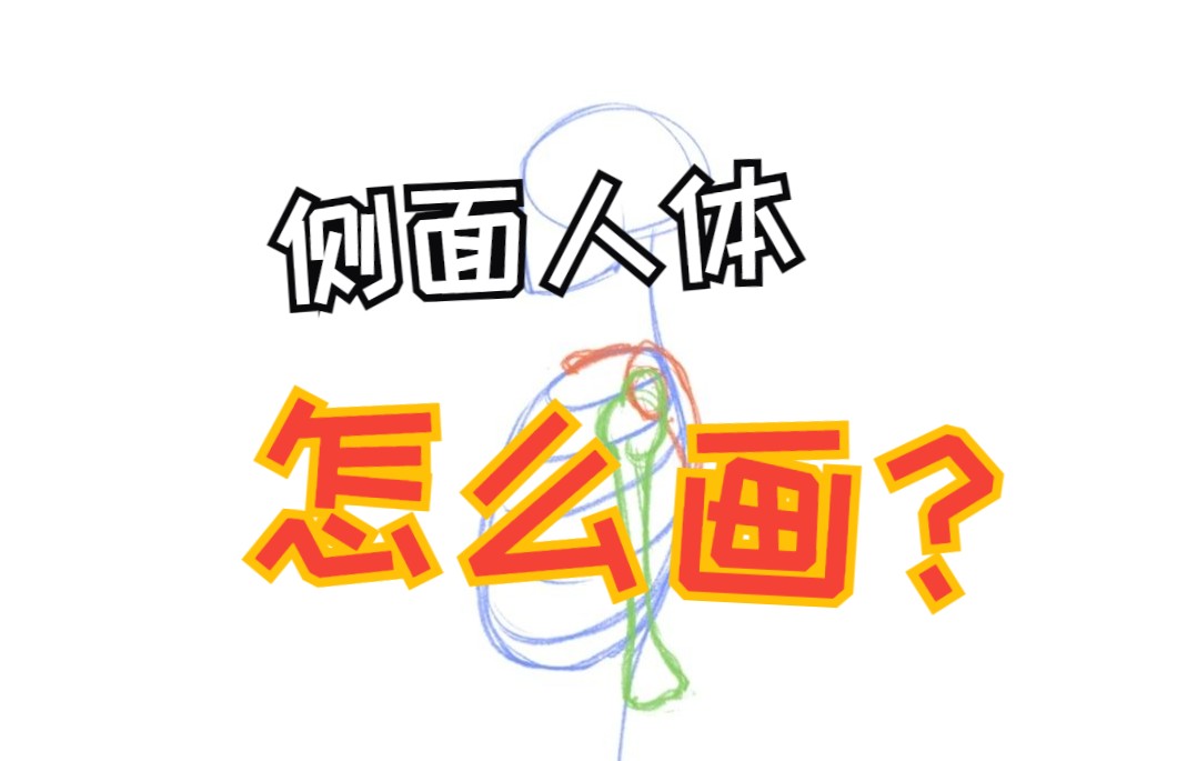 【绘画基础】侧面人体的画法哔哩哔哩bilibili