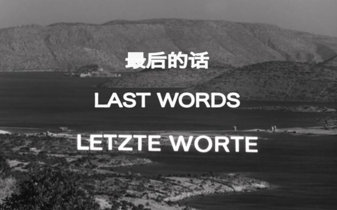 【自译中字】最后的话.Last.Words.1968中英字幕赫尔佐格早期短片哔哩哔哩bilibili