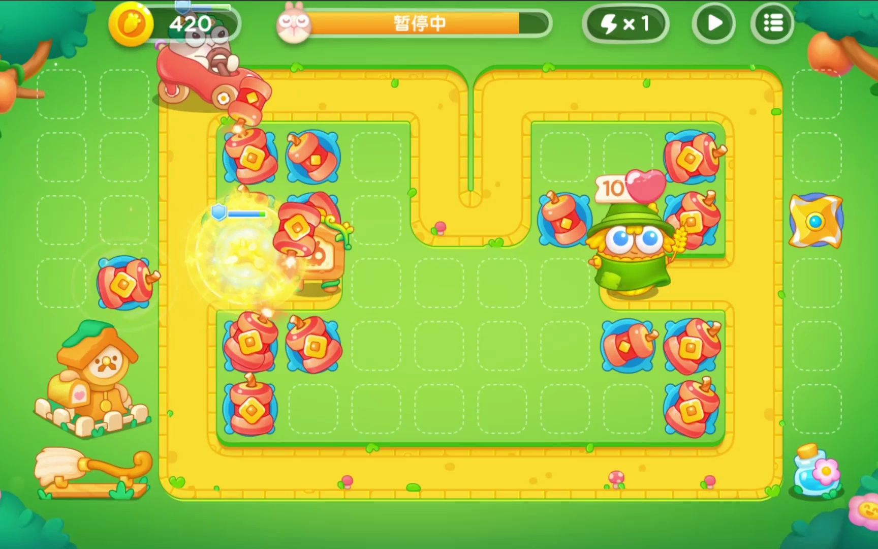 保卫萝卜4 绿野奇缘 第26关 无伤全清金萝卜攻略 只用鞭炮