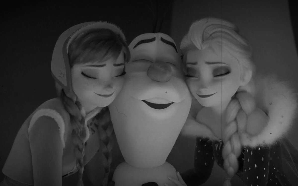 活动作品如果用黑白默剧打开冰雪奇缘2
