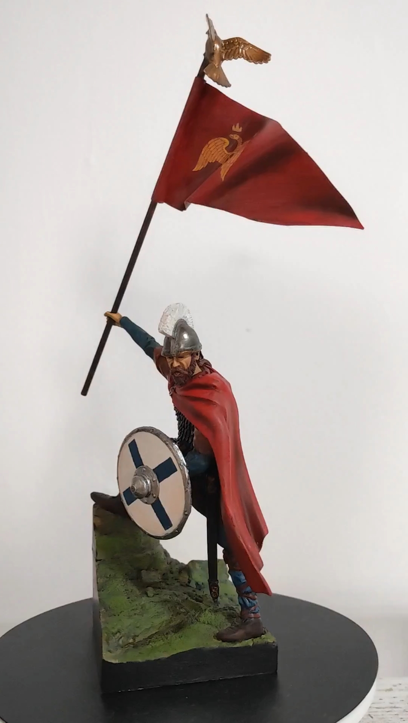 东罗马拜占庭旗手 中世纪古代骑士兵人 90mm