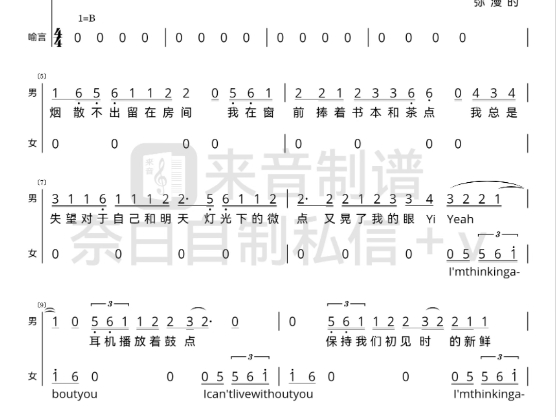 天赐的声音第六季第7期《沦陷》喻言/辰乐合唱谱