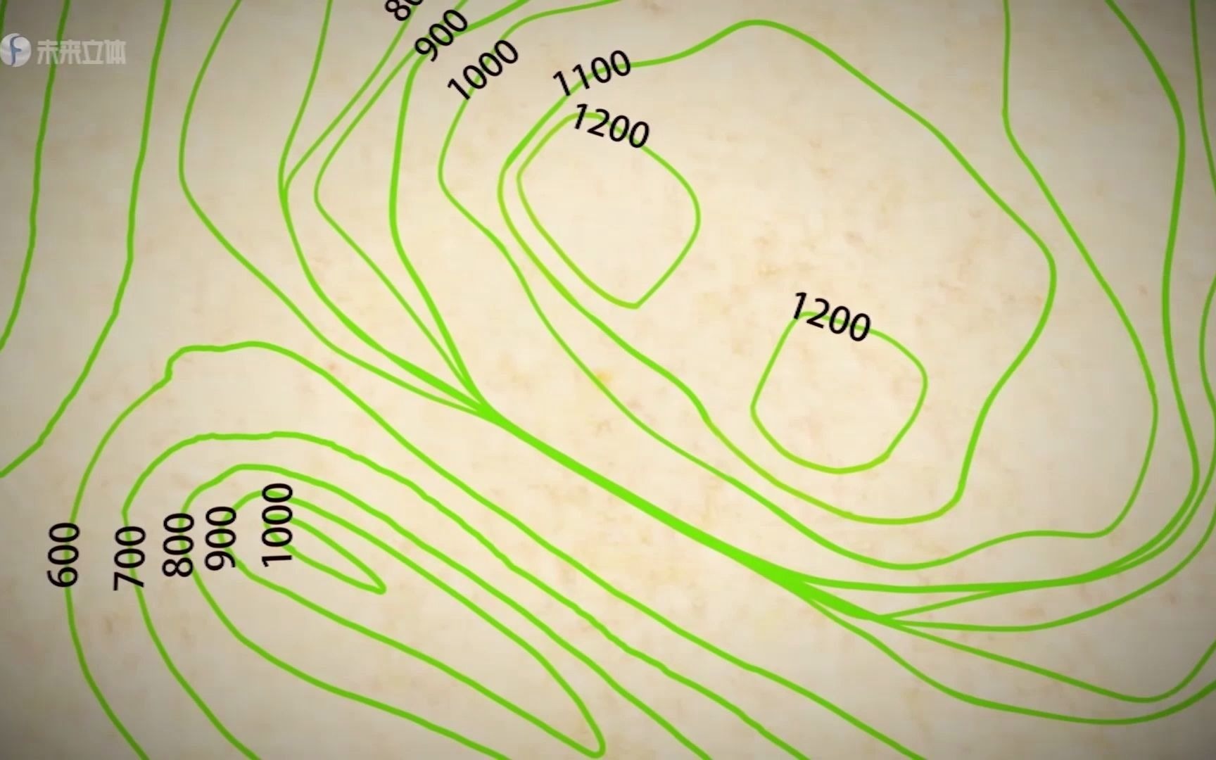 [图]3D教学视频——形象化讲解等高线地形图