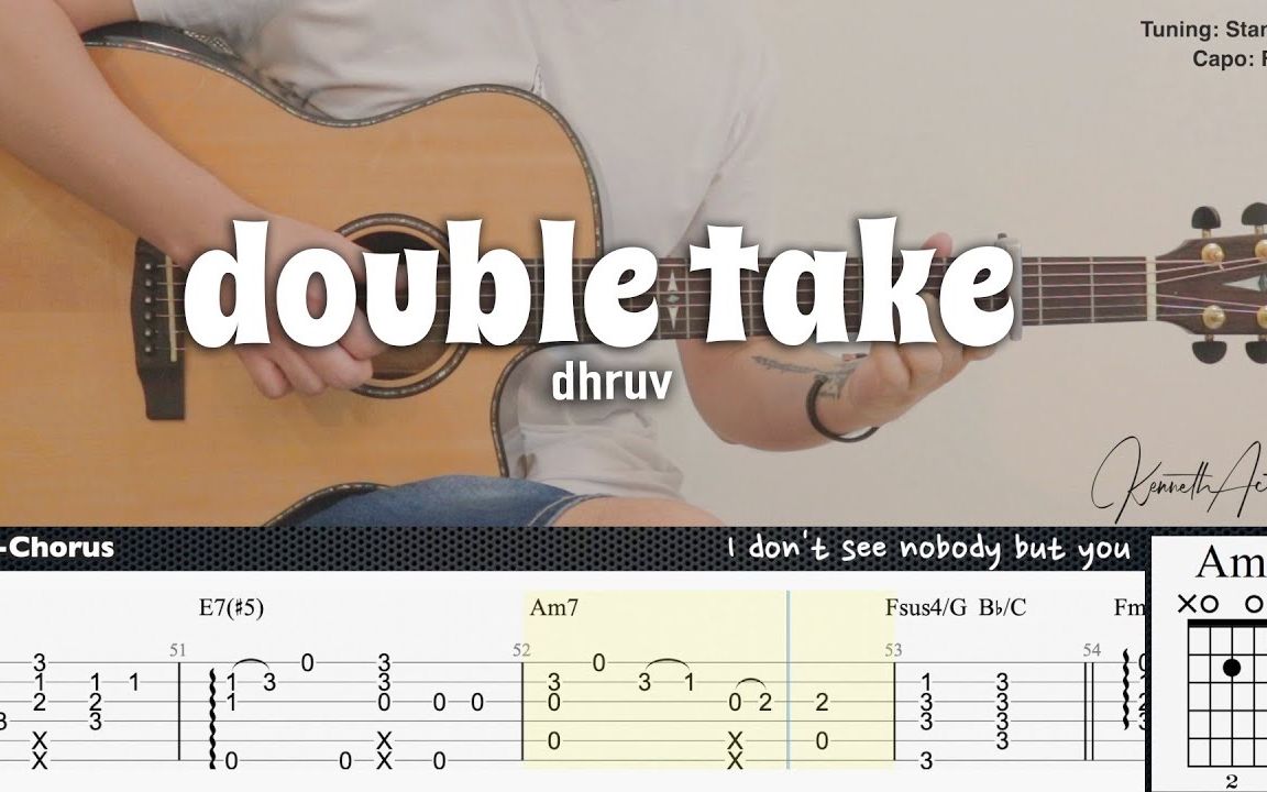 [图]【吉他翻弹】好听动感的英文歌曲 dhruv 《double take》