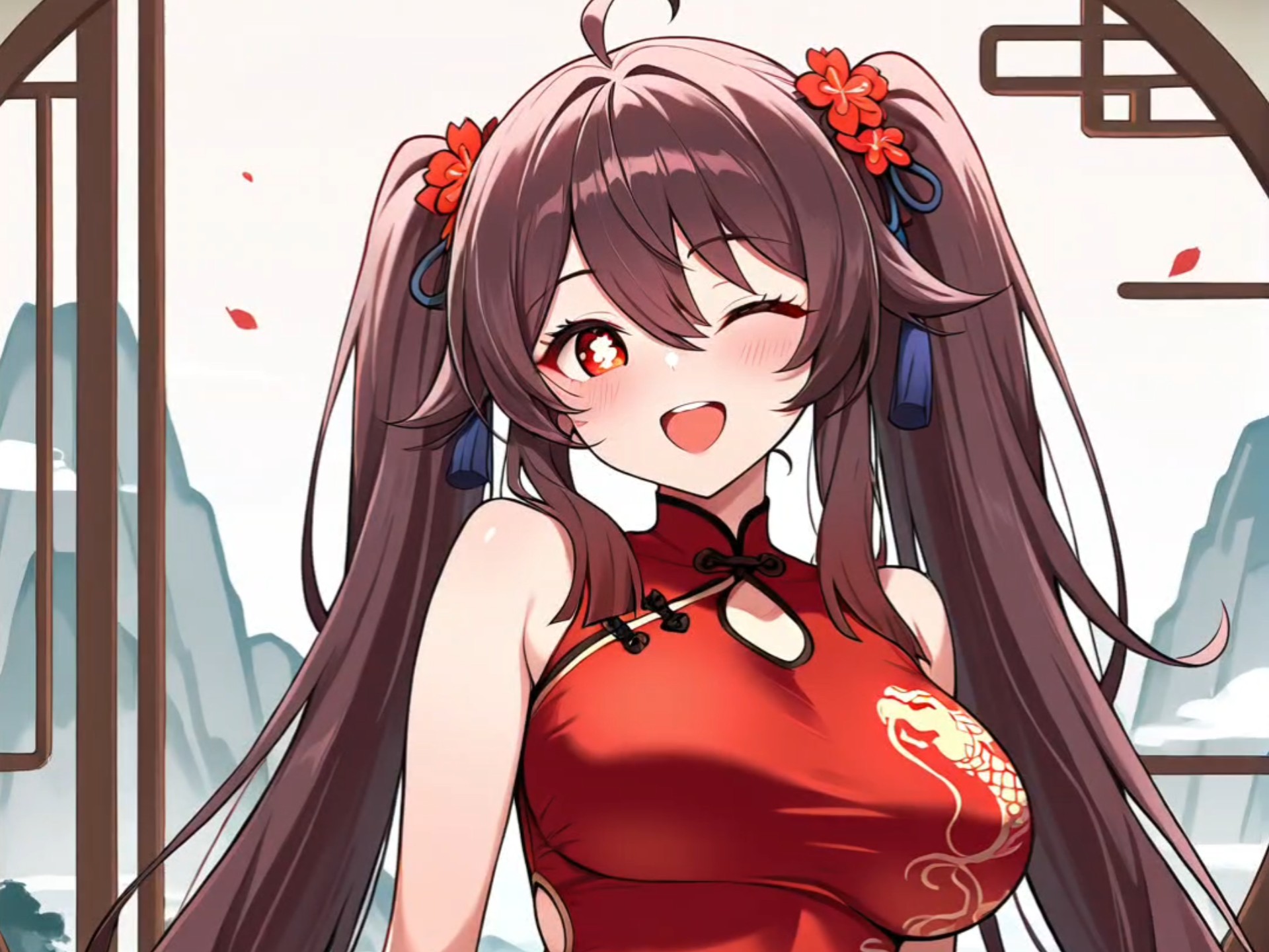 原神 胡桃 新年旗袍