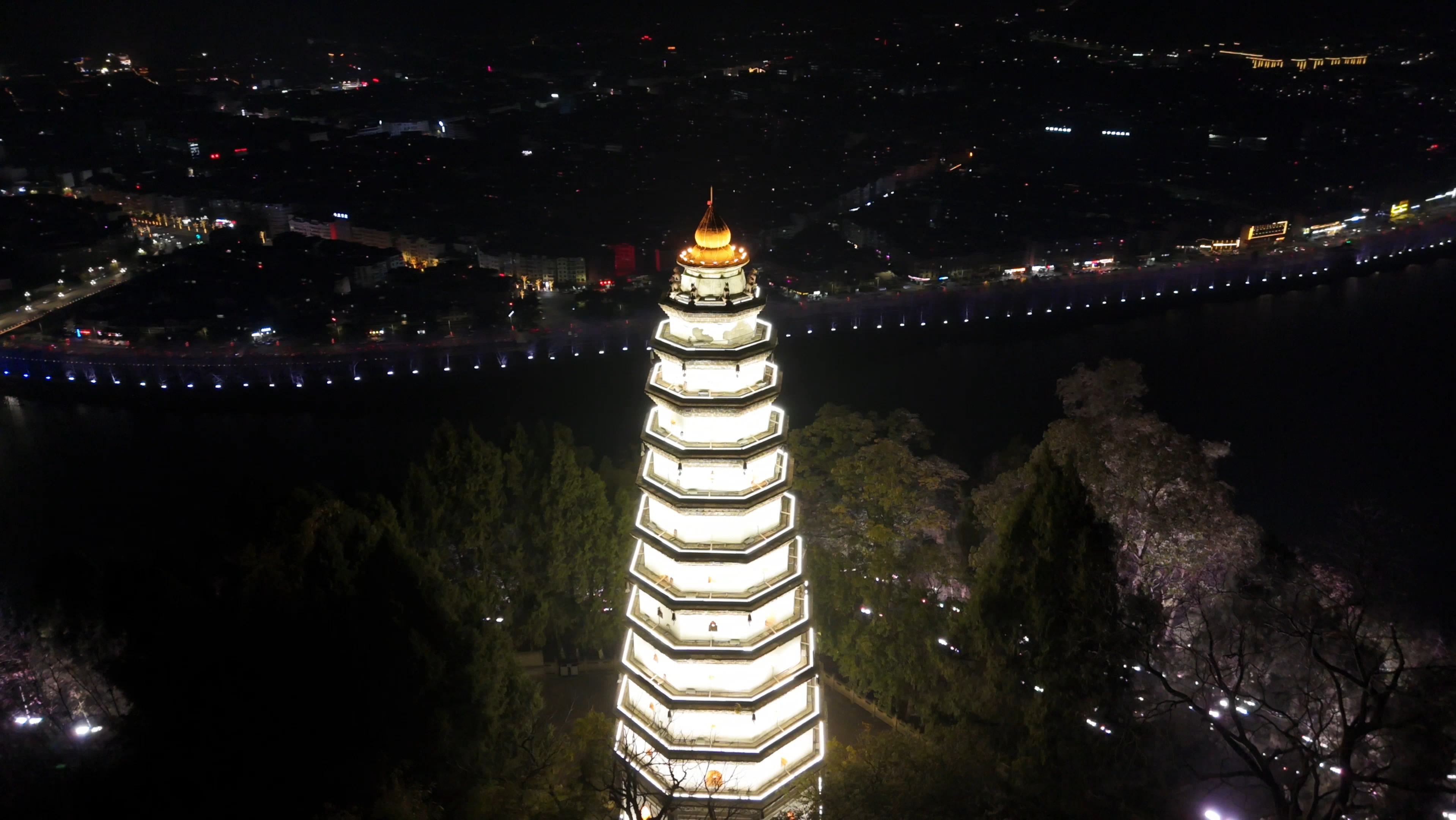 夜景记录阆中古城