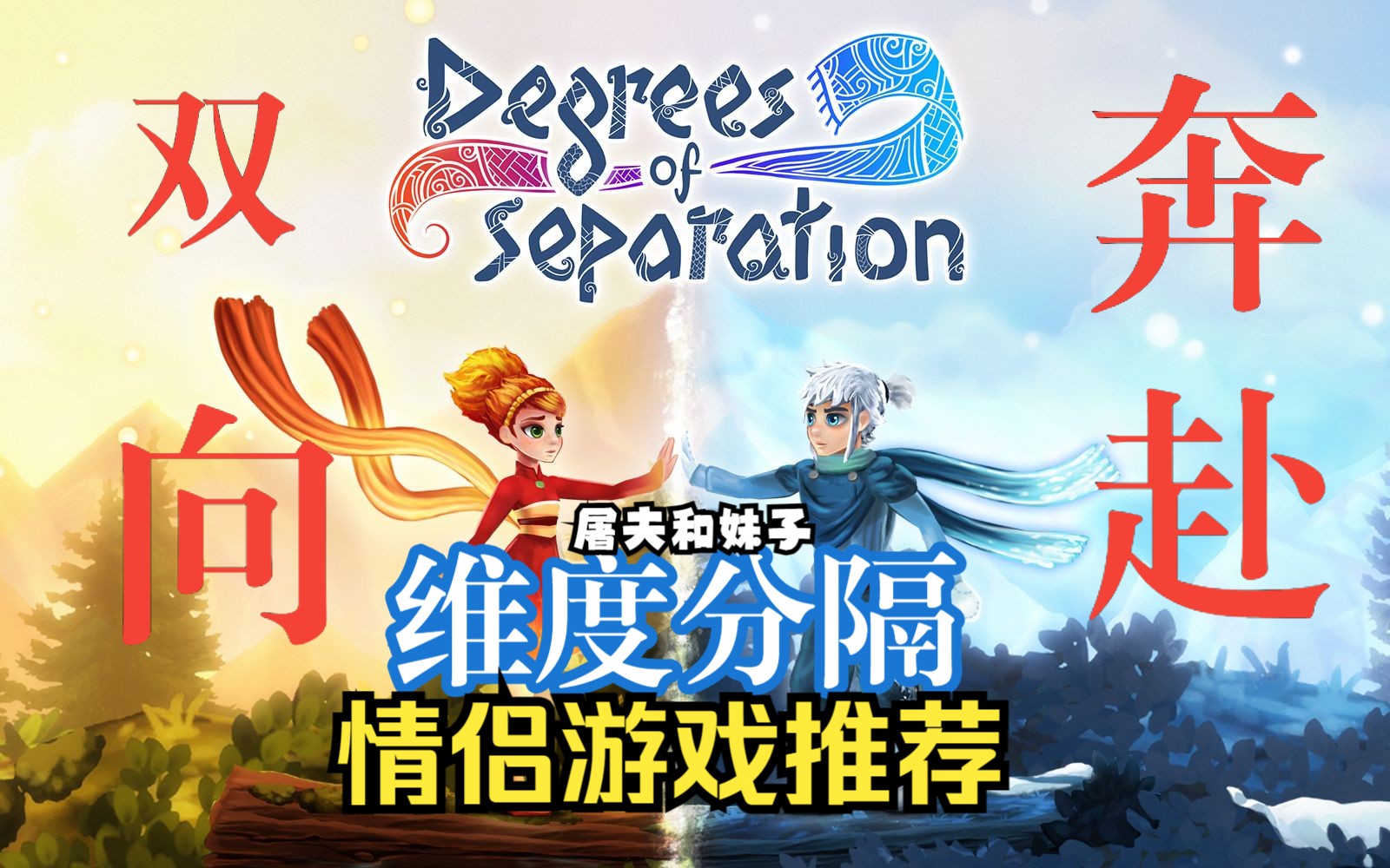 【屠夫和妹子】双人游戏推荐:维度分隔|双人合作解密游戏|Degrees Of Separation|双向奔赴的爱情?