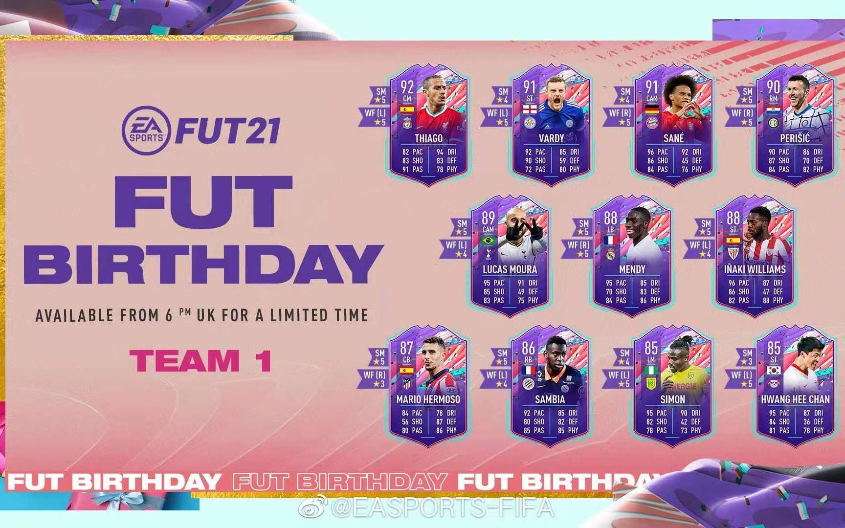 FIFA21 UT 生日卡TEAM1全球员数据解读 卡面数据理性分析哔哩哔哩bilibili