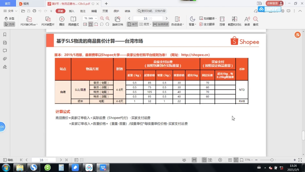 虾皮电商的台湾站点的运费模板是啥样的哔哩哔哩bilibili