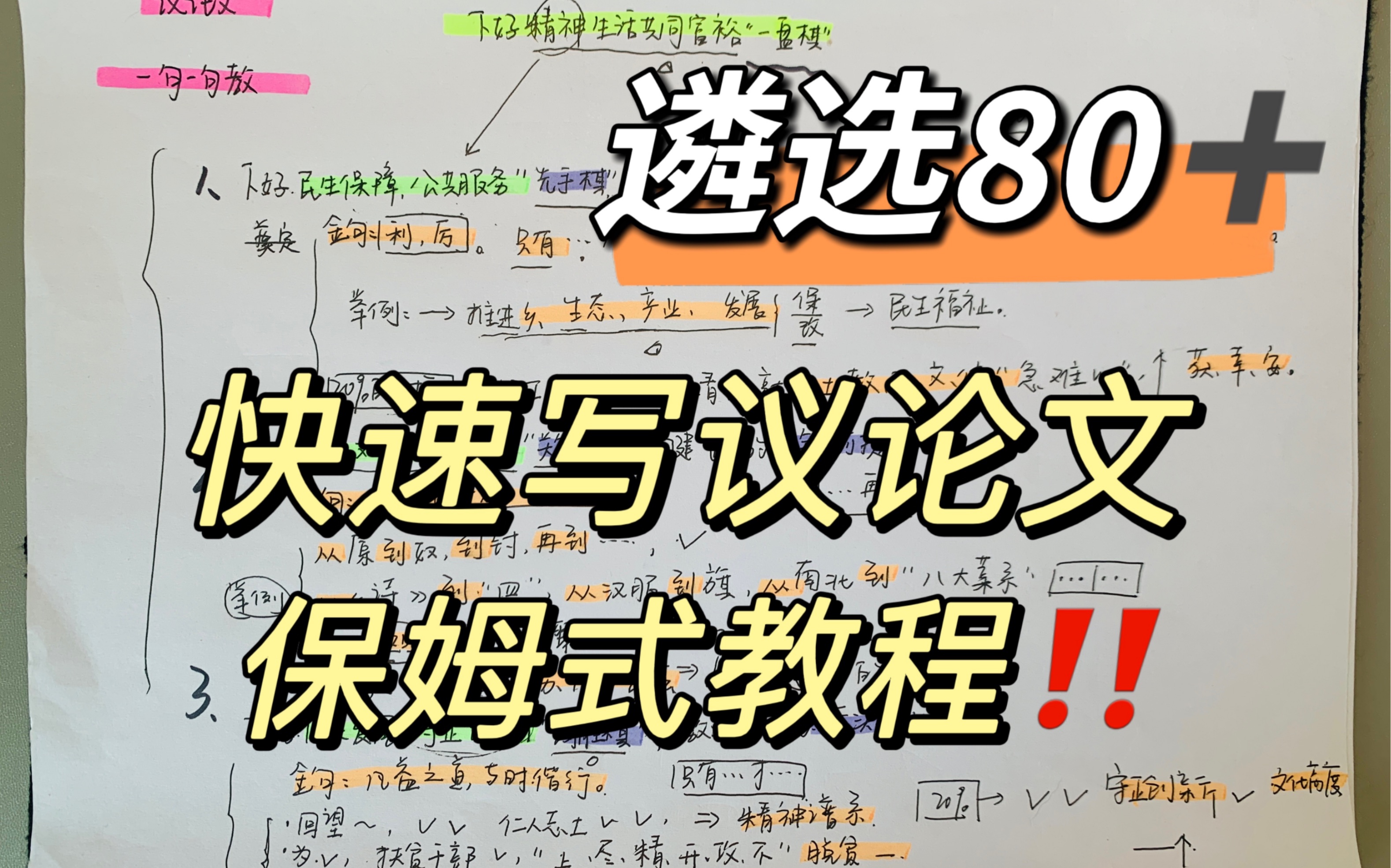 04.03遴选|84.5分遴选学姐分享议论文写作!议论文并不难,比策论文更简单些,关键是掌握议论文文体的要求和论证方法,剩下的就是记忆了!今天分享保...